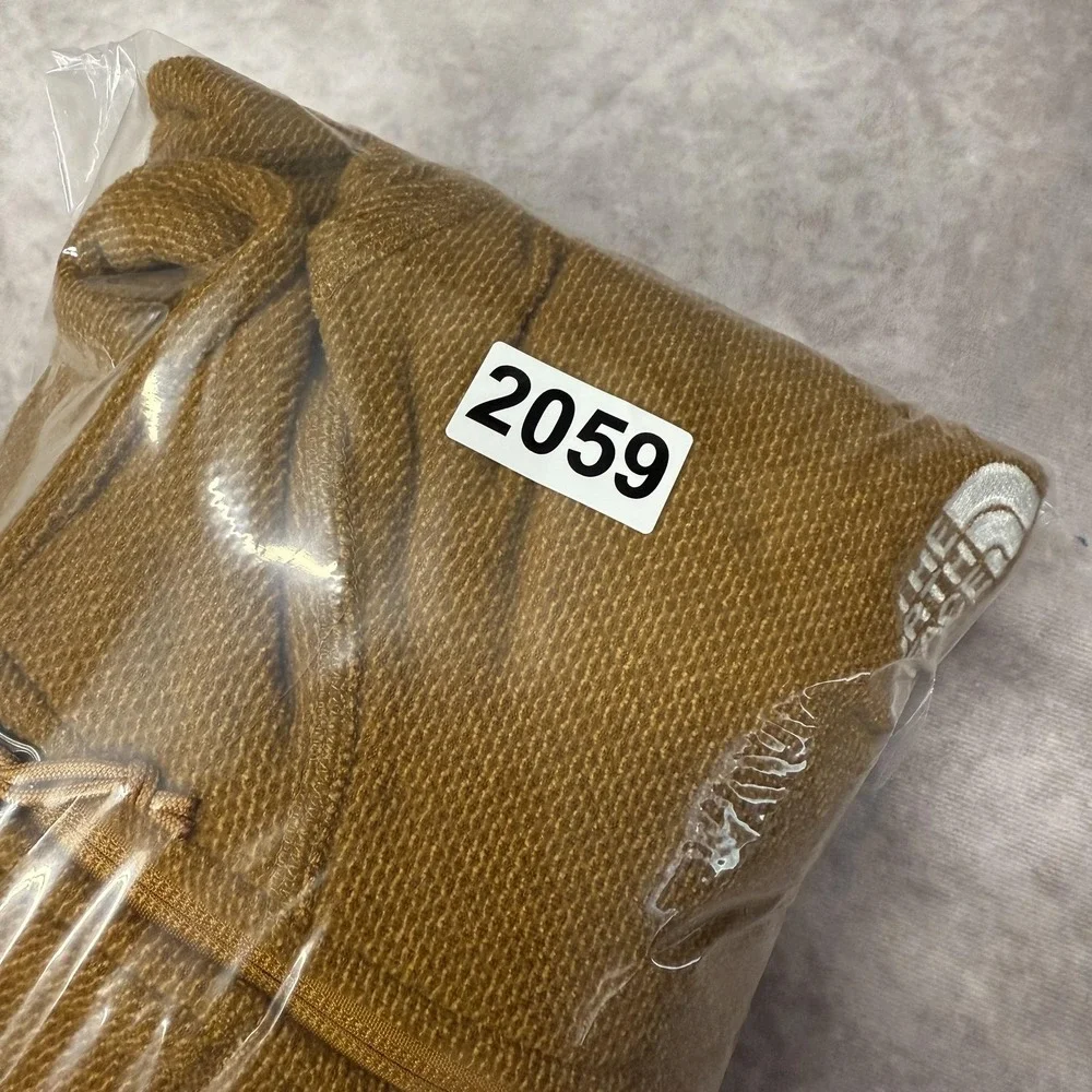 North Face Pullover Mens Large‎ Brown Half Zip Sweater Outdoors Hiking